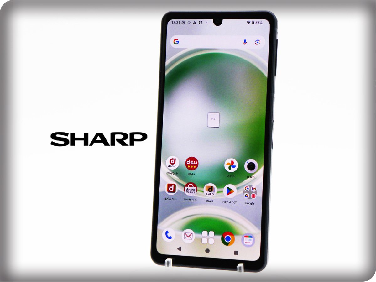 ■美品■SHARP/シャープ■Aランク■AQUOS■sense8■128GB■SH-54D■SIMフリー■初期化済み■コバルトブラック■zhh291m